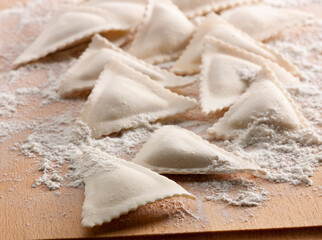 pasta  fresca de Italia. Fresh pasta from Italy.