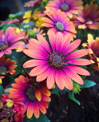 Pink African Daisies flowers