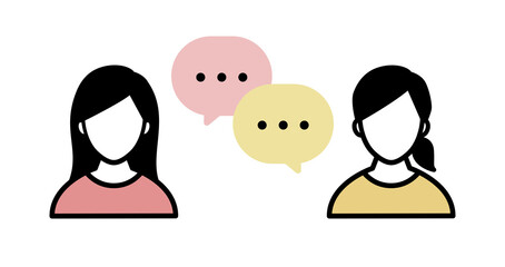 コミュニケーションのアイコンのセット／イラスト／ビジネス