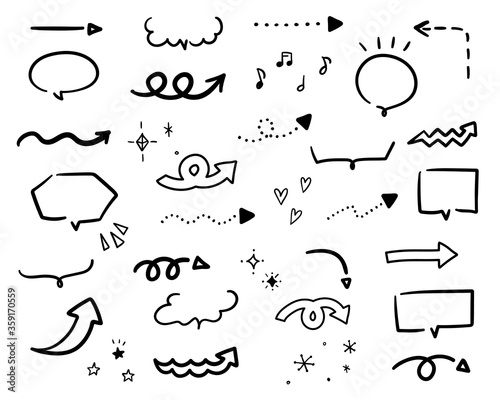 手書きの矢印のイラストのセット シンプル かわいい おしゃれ Arrow Wall Mural Arr Yugoro