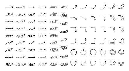手書きの矢印のイラストのセット シンプル かわいい おしゃれ Wall Mural Yugoro 手書きの矢印のイラストのセット シンプル かわいい おしゃれ Wall Mural Yugoro