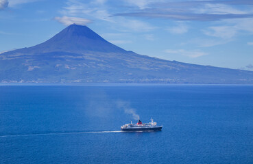 Pico island volcano