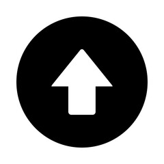 Pfeil nach oben und Kreis