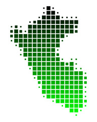 Fototapeta na wymiar Karte von Peru