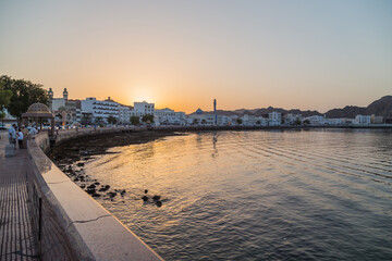 Fototapeta premium Sunset over Muscat, Oman