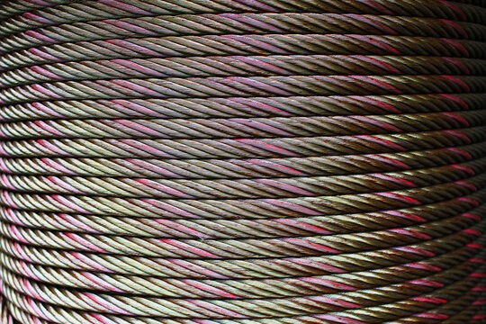 Medium sized wire wrapped around a wooden core