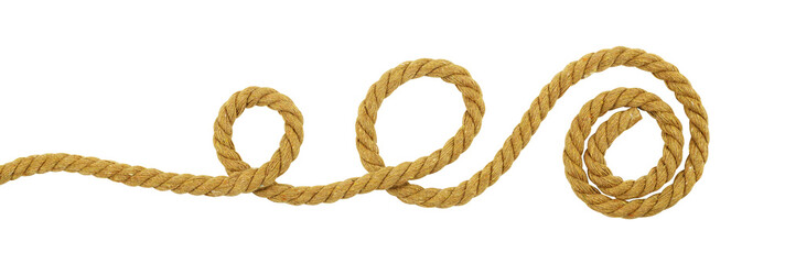 Brown cotton rope curl