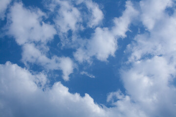 blue sky with clouds
