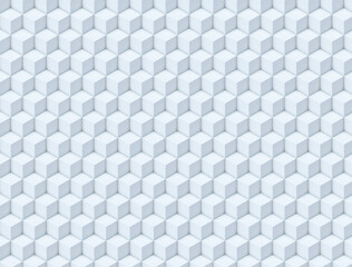 a geometric background of white cubes