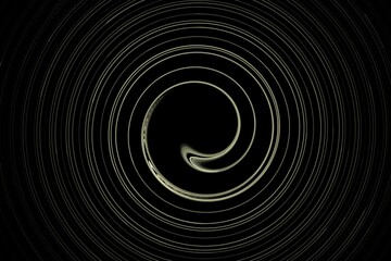 Bright spiral on a black background
