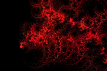 Abstract red fire, background for design and decoration.