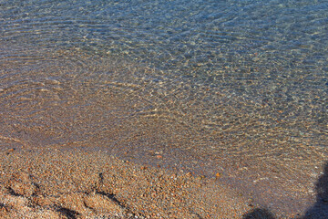 Dettagli delle spiagge de La Maddalena, Sardegna