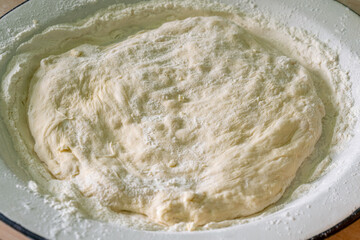 Dough for Georgian traditional food khachapuri, food