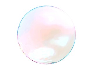 Obraz premium 3d pink blue ball crystal gradient colors isolated on white background. Abstract bubble glossy pastel 3d geometric shape object illustration render. 