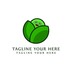 caracter Cabbage with big bright green leaves. Fresh and healthy food. Vegetarian nutrition. Organic ingredient for salad. Flat vector icon