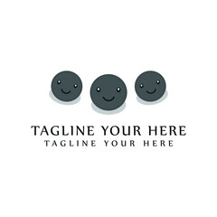 Vector illustration of black pepper cartoon character isolated on white background - dry peppercorn with cute smiling face in flat style. Funny emoticon of hot aromatic spice.