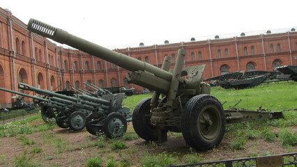 Fototapeta na wymiar Russian artillery WWII (27)