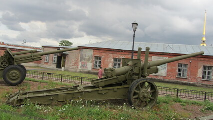 Fototapeta na wymiar Russian artillery WWII (31)