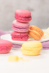 French sweet macarons