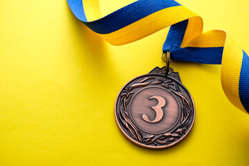 3rd place bronze medallion for a runner up