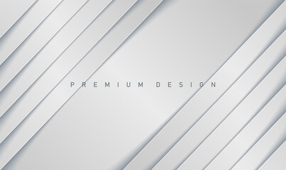Modern luxury realistic gray paper background with diagonal stripes