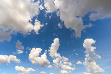 Beautiful cloud in the blue sky. Sky with cloud.