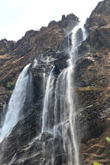 waterfall in the mountains