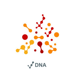 Abstract molecules design. Vector illustration.bright molecules