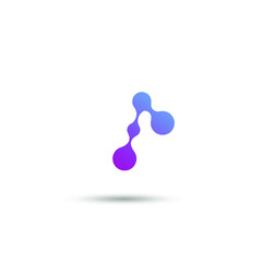 Abstract molecules design. Vector illustration.bright molecules.
