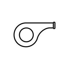Whistle line icon