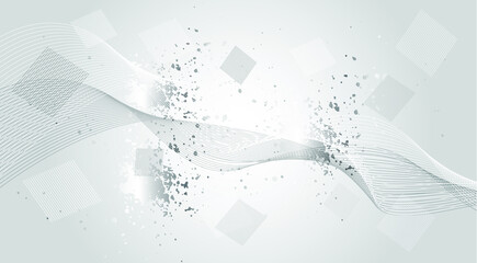 Abstract background design. Website landing page. Template for apps. Modern geometric. Art wave shape. Vector illustration.