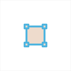 square path icon flat vector logo design trendy