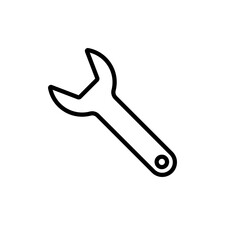 Wrench line icon