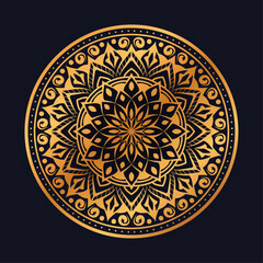 Luxury mandala background with golden arabesque pattern arabic islamic east style