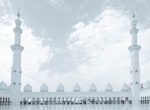 Sheikh Zayed Grand Mosque located in Abu Dhabi, capitol of UAE