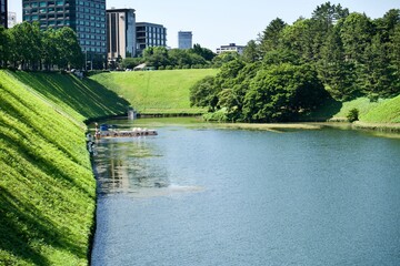 Japanese moat in Tokyo.