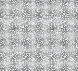 Tech grey pattern. vector pixel seamless background. Square modern mosaic. Graphic illustration.