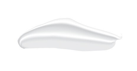 Cosmetic Cream Creme Smear Isolated on Background. Can be used separately. Vector.