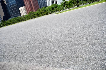 Foto op Canvas The square of gravel in Tokyo. © Takayan