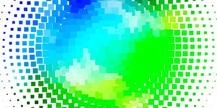 Light Blue, Green vector texture in rectangular style. Modern design with rectangles in abstract style. Design for your business promotion.
