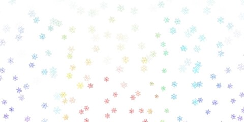 Fototapeta na wymiar Light multicolor vector doodle texture with flowers.