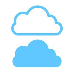 Cloud image. Isolated on white background. Vector EPS 10. 