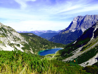 Seebensee und Zugspitze, ehrwald, tirol