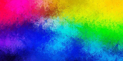 Dark multicolor vector layout with circle shapes.