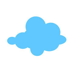 Cloud image. Isolated on white background. Vector EPS 10. 
