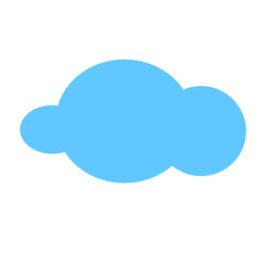 Cloud image. Isolated on white background. Vector EPS 10. 