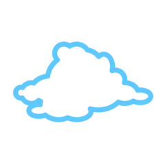 Cloud image. Isolated on white background. Vector EPS 10. 