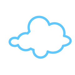 Cloud image. Isolated on white background. Vector EPS 10. 