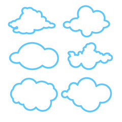 Cloud image. Isolated on white background. Vector EPS 10. 