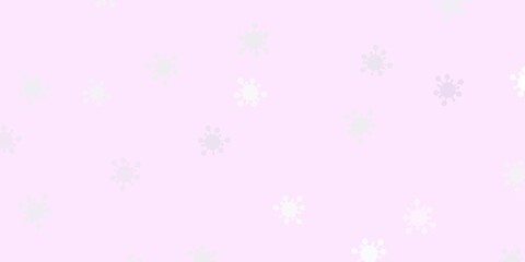 Light purple vector template with flu signs.